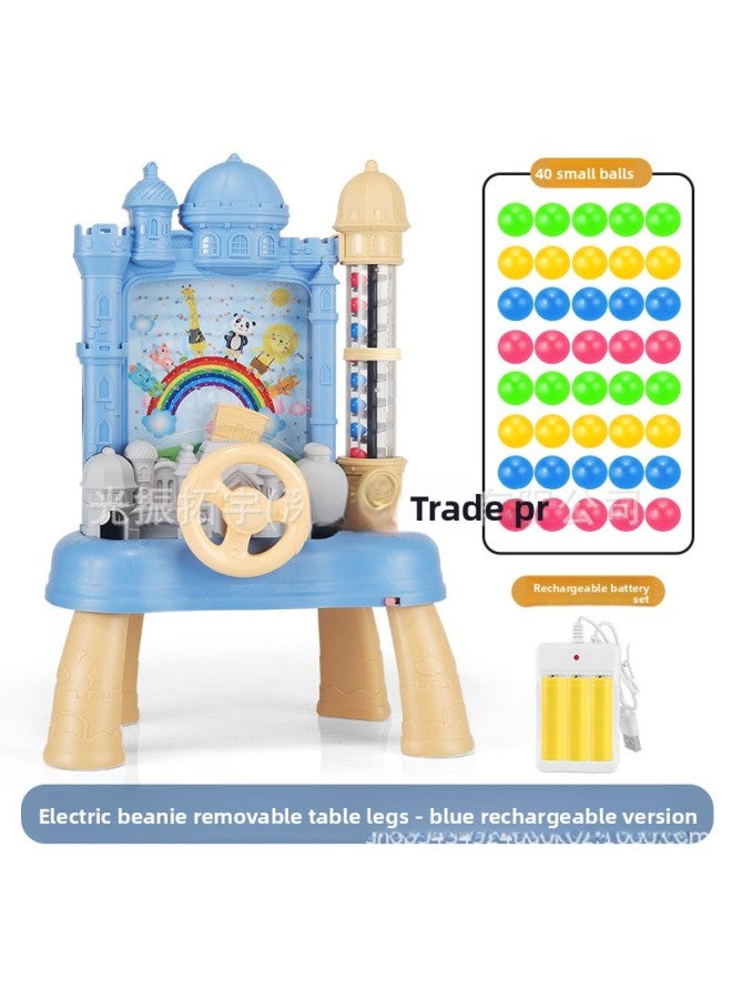 Children's Pickup Doudou Electric Castle Pickup Game Machine Educational Parent-Child Interactive Pickup Beads Desktop Toy Treasure Gift Box